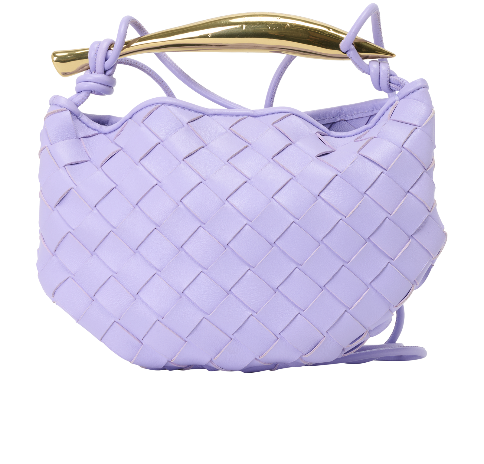 Intrecciato Baby Sardine, &pound;1,200, Handbags, Purple, Leather, Back view